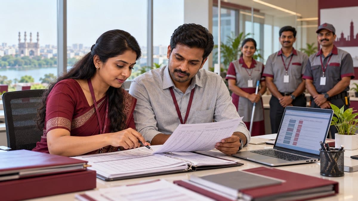 Manpower outsourcing in Hyderabad — PF, ESI and compliance checklist