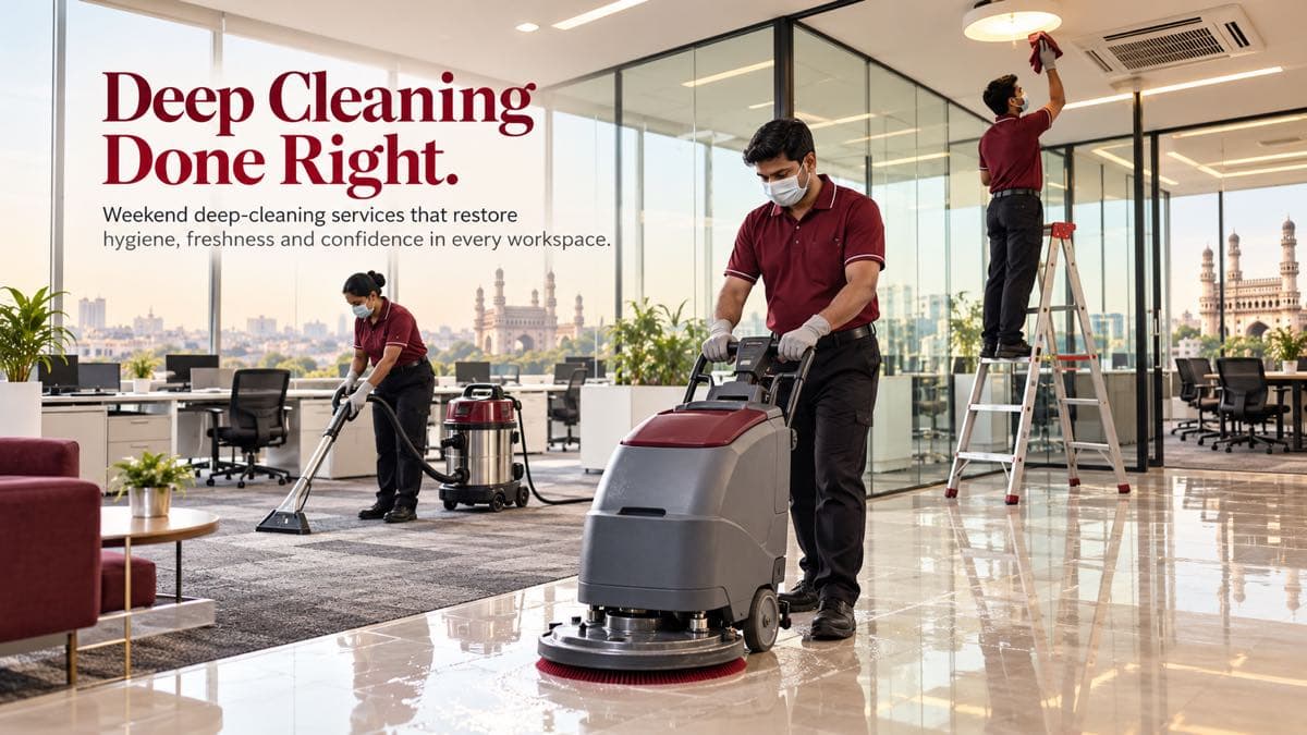 Office deep cleaning services in Hyderabad — what is included